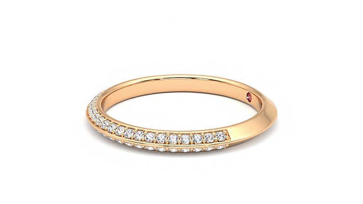 Taylor & Hart Sweet pea Wedding Ring 360 degree image 22