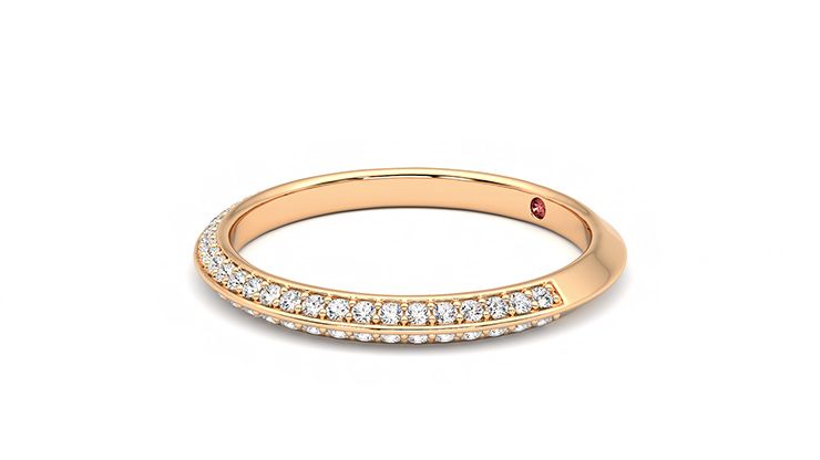 Taylor & Hart Sweet pea Wedding Ring 360 degree image 23