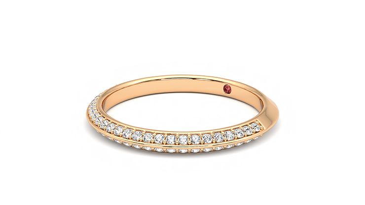 Taylor & Hart Sweet pea Wedding Ring 360 degree image 24