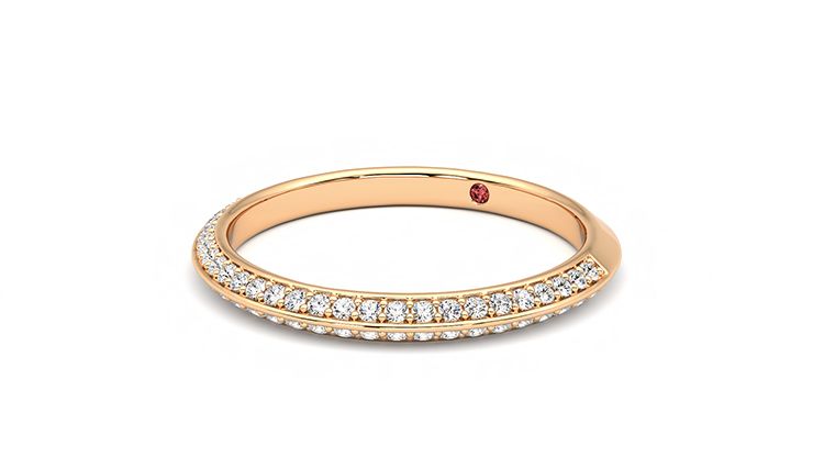 Taylor & Hart Sweet pea Wedding Ring 360 degree image 25