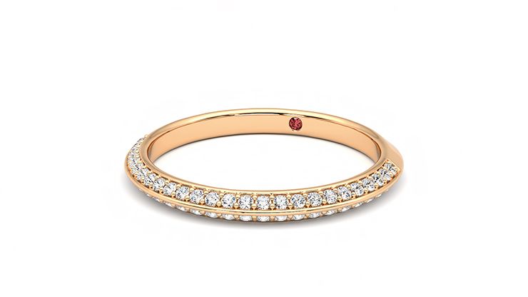Taylor & Hart Sweet pea Wedding Ring 360 degree image 26