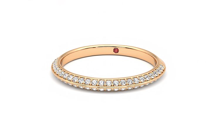 Taylor & Hart Sweet pea Wedding Ring 360 degree image 27