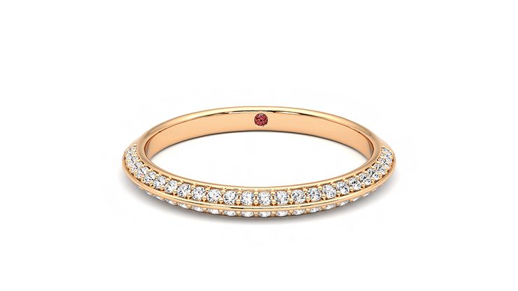 Taylor & Hart Sweet pea Wedding Ring 360 degree image 29