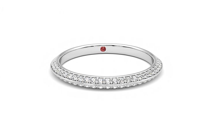 Taylor & Hart Sweet pea Wedding Ring 360 degree image 2