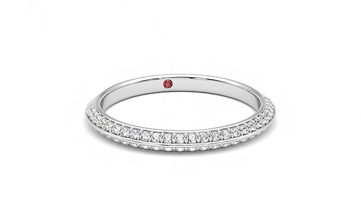 Taylor & Hart Sweet pea Wedding Ring 360 degree image 3