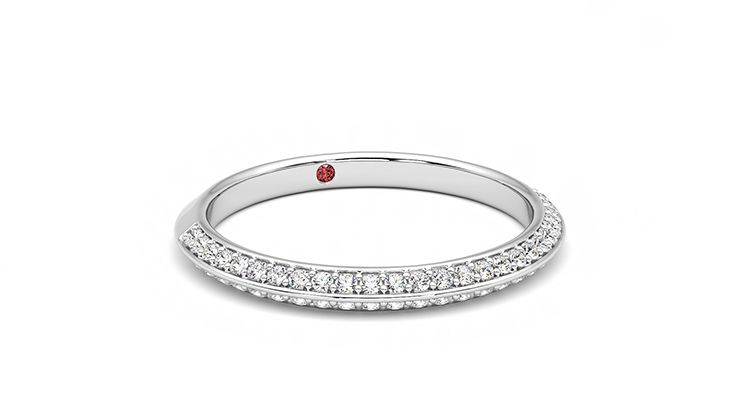Taylor & Hart Sweet pea Wedding Ring 360 degree image 4