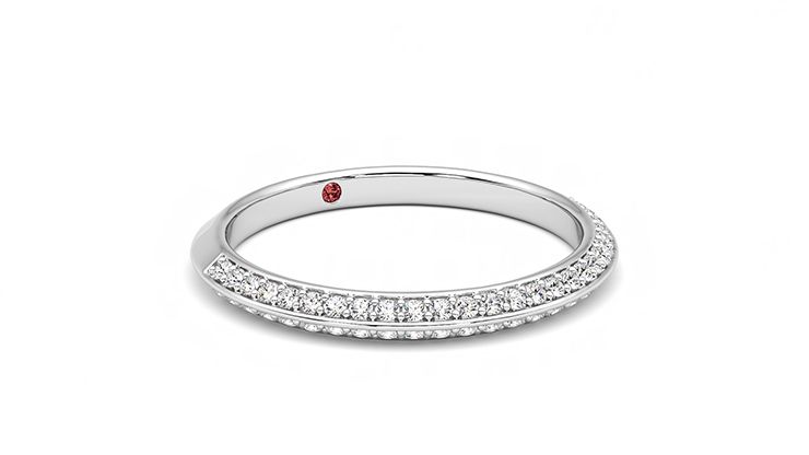 Taylor & Hart Sweet pea Wedding Ring 360 degree image 5