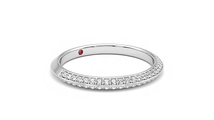 Taylor & Hart Sweet pea Wedding Ring 360 degree image 6