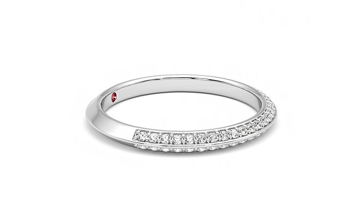 Taylor & Hart Sweet pea Wedding Ring 360 degree image 8