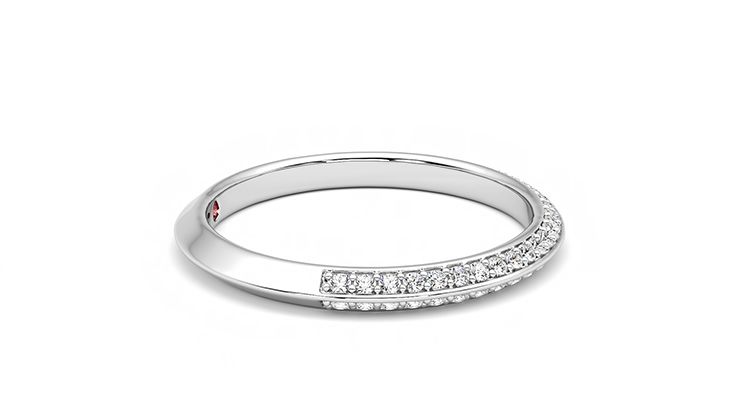 Taylor & Hart Sweet pea Wedding Ring 360 degree image 9