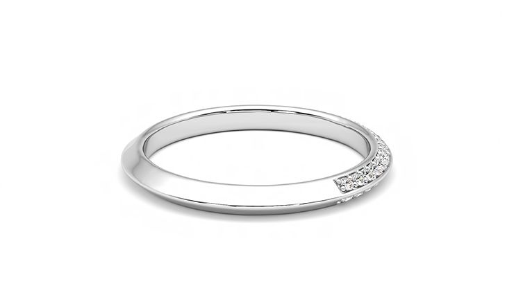 Taylor & Hart Sweet pea Wedding Ring 360 degree image 12