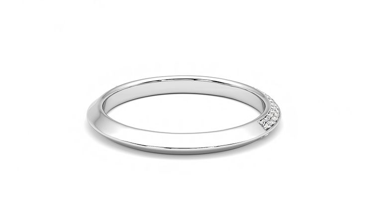 Taylor & Hart Sweet pea Wedding Ring 360 degree image 13