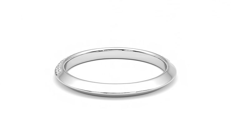 Taylor & Hart Sweet pea Wedding Ring 360 degree image 16