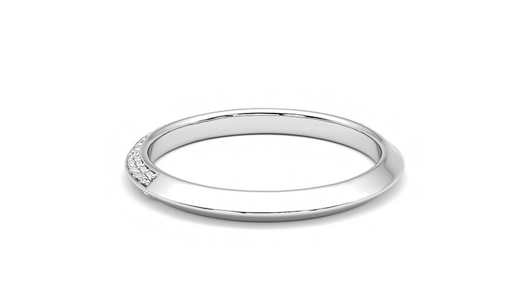 Taylor & Hart Sweet pea Wedding Ring 360 degree image 17