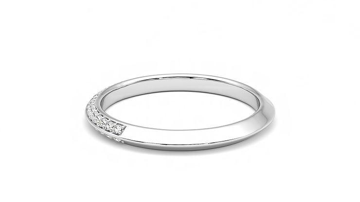 Taylor & Hart Sweet pea Wedding Ring 360 degree image 18