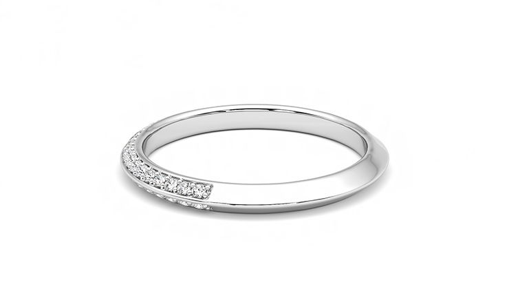 Taylor & Hart Sweet pea Wedding Ring 360 degree image 19