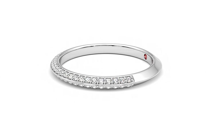 Taylor & Hart Sweet pea Wedding Ring 360 degree image 22