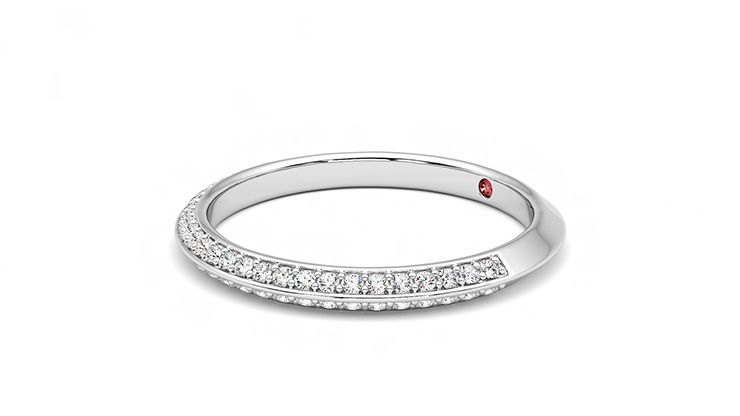 Taylor & Hart Sweet pea Wedding Ring 360 degree image 23