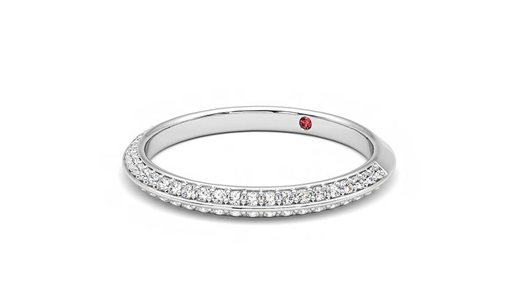 Taylor & Hart Sweet pea Wedding Ring 360 degree image 25