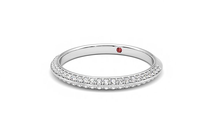 Taylor & Hart Sweet pea Wedding Ring 360 degree image 26