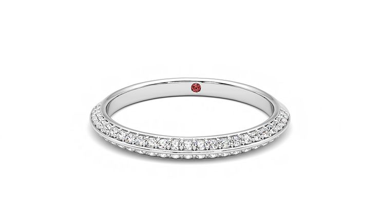 Taylor & Hart Sweet pea Wedding Ring 360 degree image 28