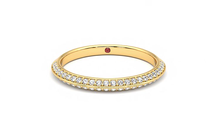 Taylor & Hart Sweet pea Wedding Ring 360 degree image 1