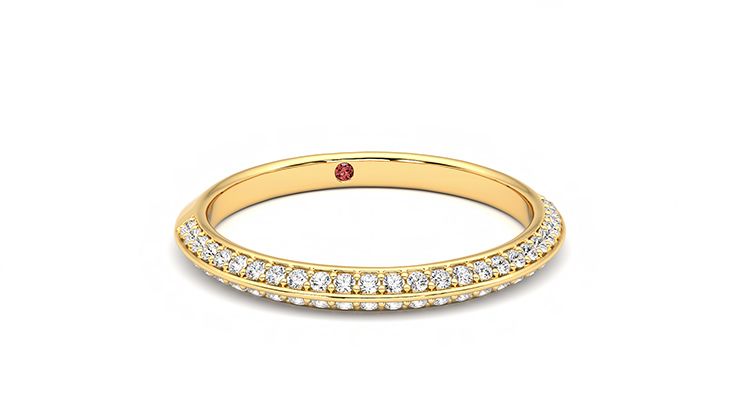 Taylor & Hart Sweet pea Wedding Ring 360 degree image 3