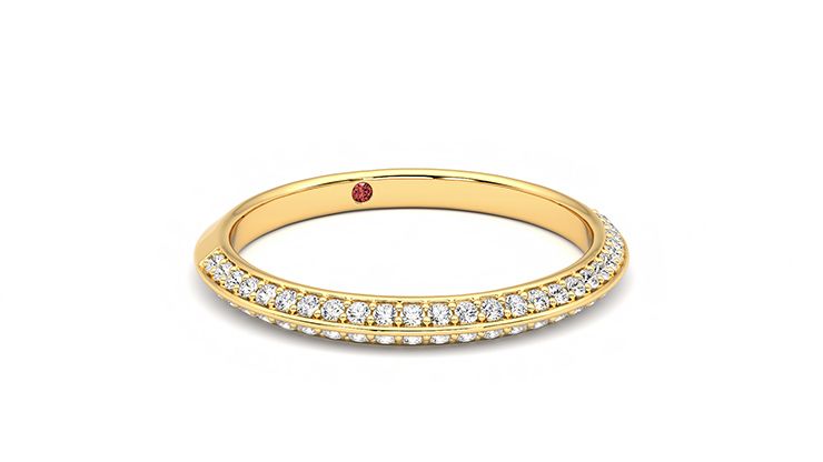 Taylor & Hart Sweet pea Wedding Ring 360 degree image 4