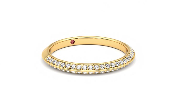 Taylor & Hart Sweet pea Wedding Ring 360 degree image 5