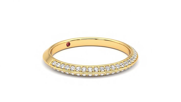 Taylor & Hart Sweet pea Wedding Ring 360 degree image 6