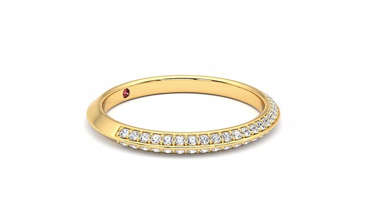 Taylor & Hart Sweet pea Wedding Ring 360 degree image 7