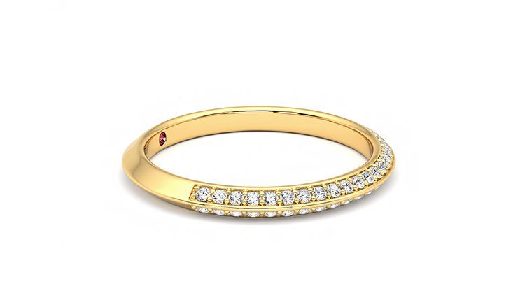Taylor & Hart Sweet pea Wedding Ring 360 degree image 8