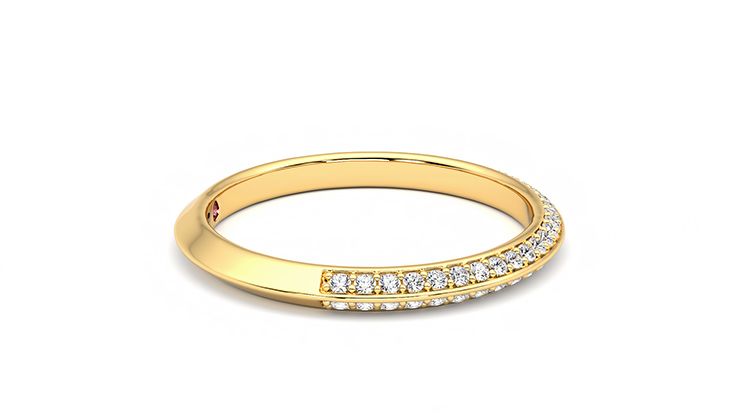 Taylor & Hart Sweet pea Wedding Ring 360 degree image 9