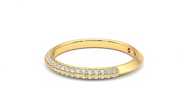 Taylor & Hart Sweet pea Wedding Ring 360 degree image 22
