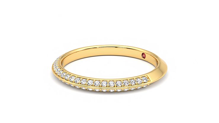 Taylor & Hart Sweet pea Wedding Ring 360 degree image 23