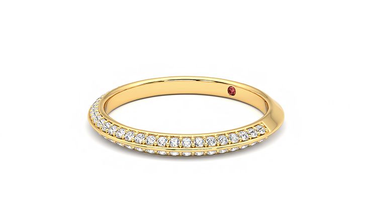 Taylor & Hart Sweet pea Wedding Ring 360 degree image 24