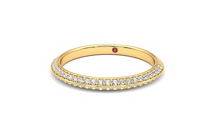 Taylor & Hart Sweet pea Wedding Ring 360 degree image 27