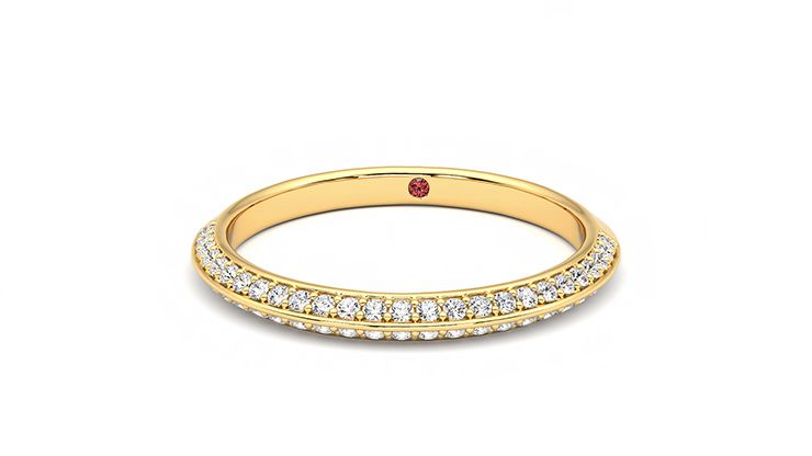 Taylor & Hart Sweet pea Wedding Ring 360 degree image 28