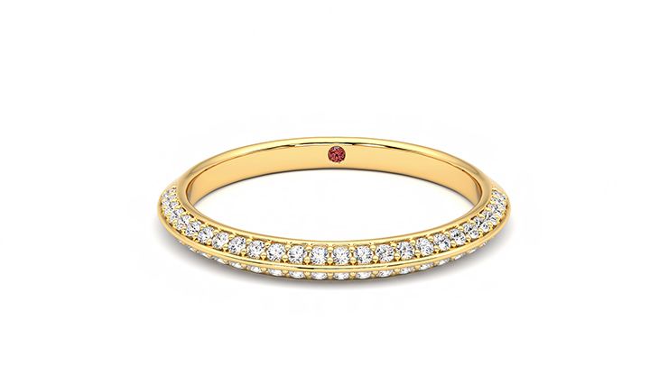 Taylor & Hart Sweet pea Wedding Ring 360 degree image 29