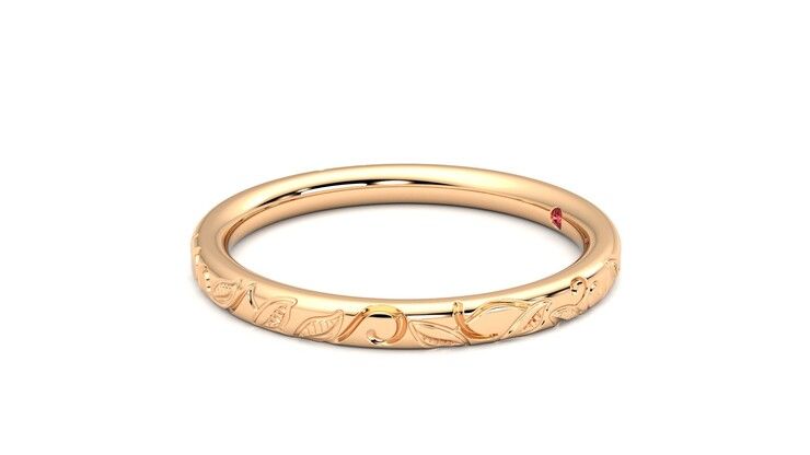 Taylor & Hart Sylvie Wedding Ring 360 degree image 22