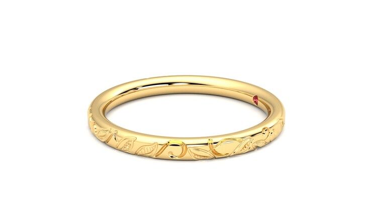 Taylor & Hart Sylvie Wedding Ring 360 degree image 22