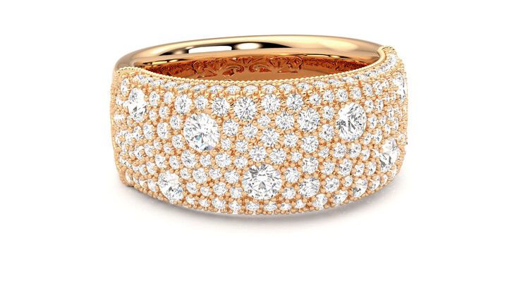 Taylor & Hart Tessellaire Wedding Ring 360 degree image 4