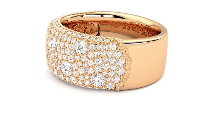 Taylor & Hart Tessellaire Wedding Ring 360 degree image 21
