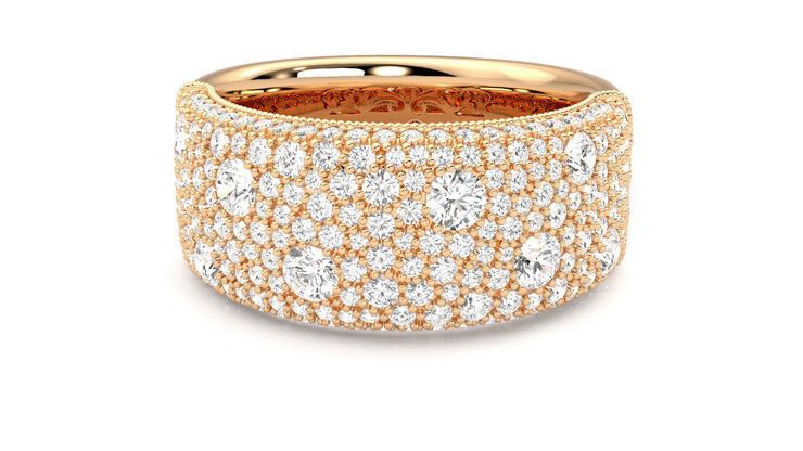 Taylor & Hart Tessellaire Wedding Ring 360 degree image 28