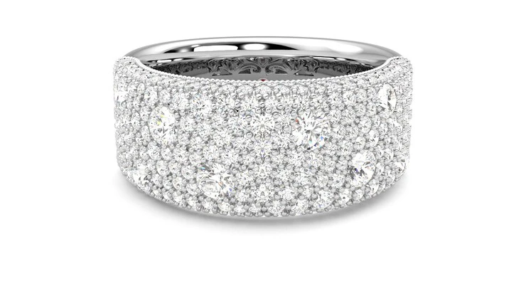 Taylor & Hart Tessellaire Platinum Wedding Ring 360 detail 01