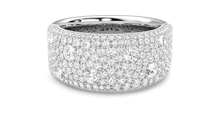 Taylor & Hart Tessellaire Wedding Ring 360 degree image 1
