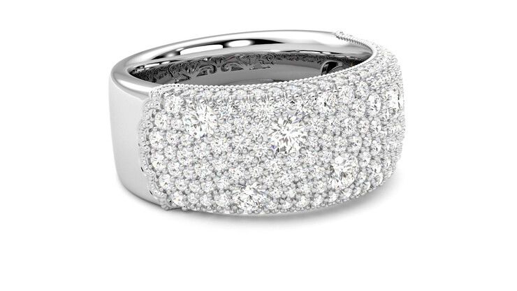 Taylor & Hart Tessellaire Wedding Ring 360 degree image 7