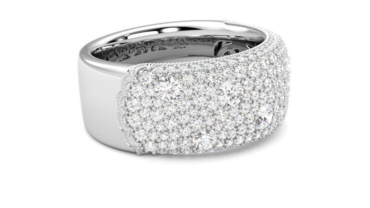 Taylor & Hart Tessellaire Wedding Ring 360 degree image 8