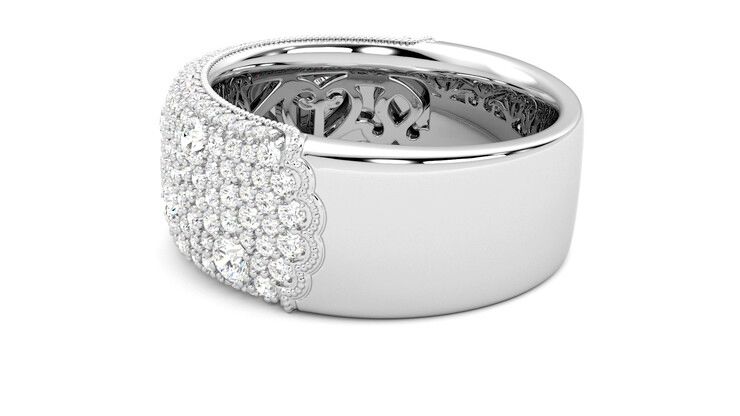 Taylor & Hart Tessellaire Wedding Ring 360 degree image 19