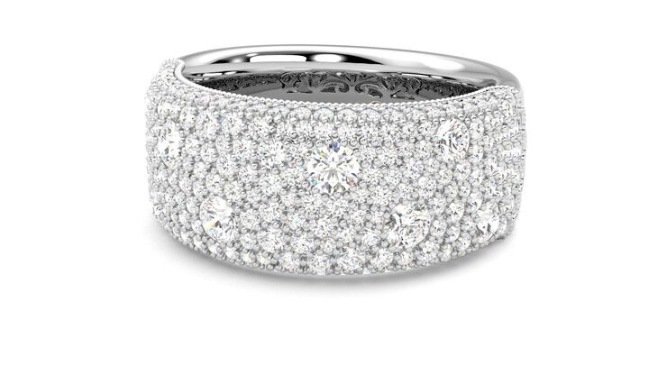 Taylor & Hart Tessellaire Wedding Ring 360 degree image 26